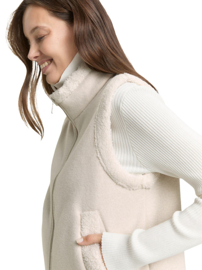 Tom Tailor Sweatweste mit Teddyfell bei Robert Ley