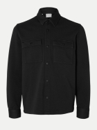 SELECTED HOMME Overshirt mit Druckknöpfen 179099-Black bei Robert Ley