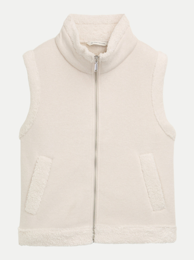 Tom Tailor Sweatweste mit Teddyfell bei Robert Ley
