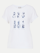 Rabe Moden T-Shirt mit Ananas-Print 6003-WEISS bei Robert Ley