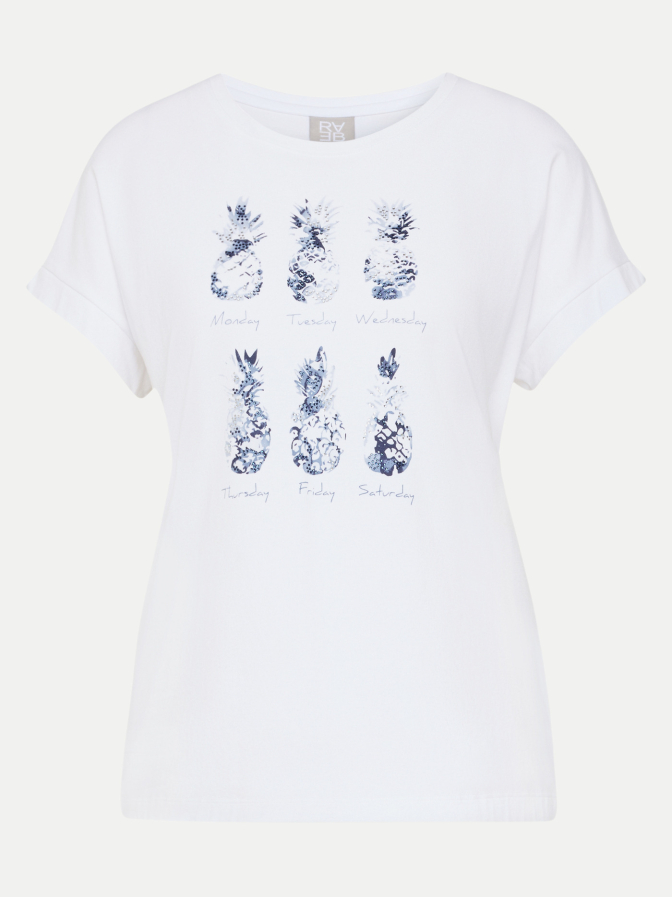 Rabe Moden T-Shirt mit Ananas-Print bei Robert Ley