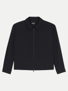 BOSS Black Relaxed-Fit Jacke aus Schurwolle 404-Dark Blue bei Robert Ley