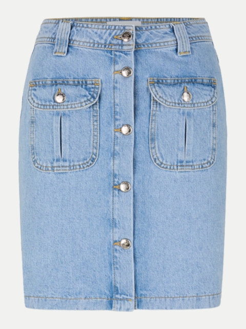 JOOP! JEANS Jeansrock Rosa mit Knopfleiste bei Robert Ley