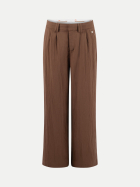 Fynch-Hatton Wide- Leg Hose mit Bügelfalten 853-COCONUT bei Robert Ley