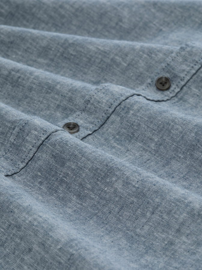 Tom Tailor Denim Leinenhemd mit Langarm bei Robert Ley