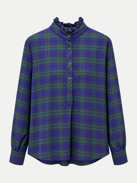 Insieme Hemdbluse mit Rüschenkragen bei Robert Ley