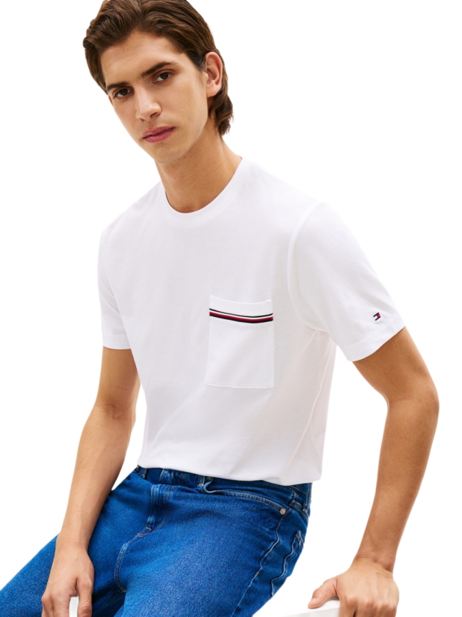 Tommy Hilfiger T-Shirt aus Piqué-Jersey bei Robert Ley