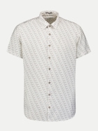 No Excess Kurzarm-Hemd Allover- Print 010-White bei Robert Ley