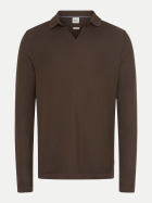 Brax Langarm Poloshirt PRINCETON 52-brown bei Robert Ley
