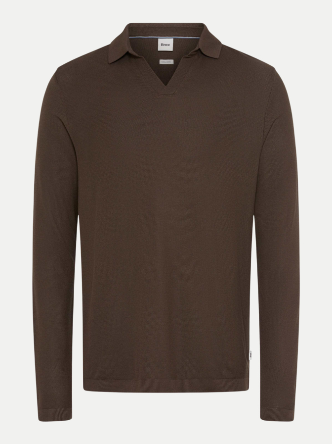 Brax Langarm Poloshirt PRINCETON bei Robert Ley