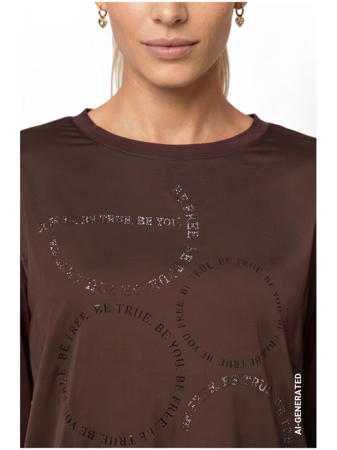 Monari Blusenshirt mit Schmuckdetails bei Robert Ley