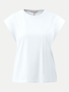 Q/S designed by T-Shirt mit überschnittener Schulter 0100-WHITE bei Robert Ley