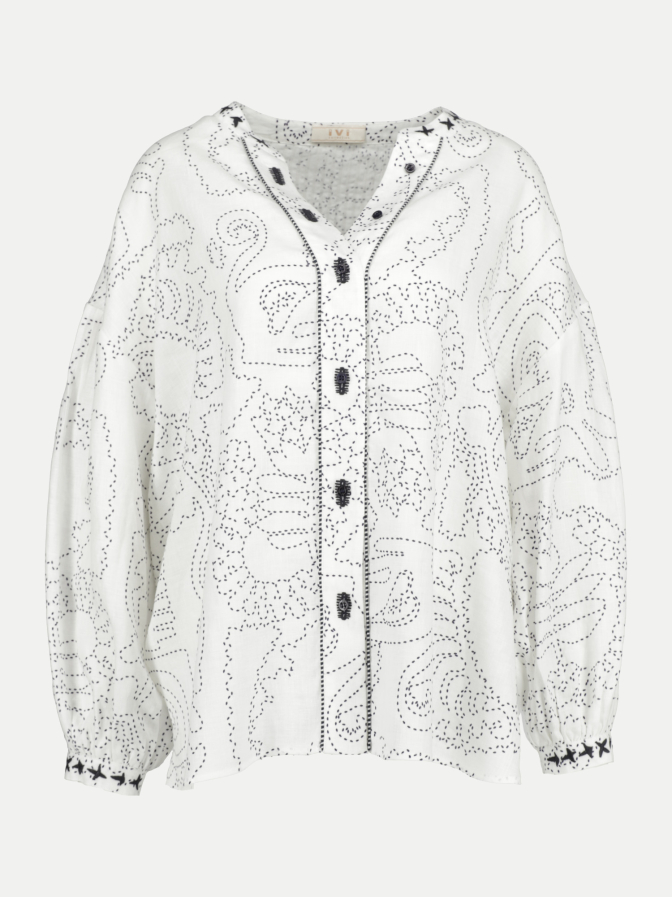 IVI Collection Leinen-Bluse Lion bei Robert Ley
