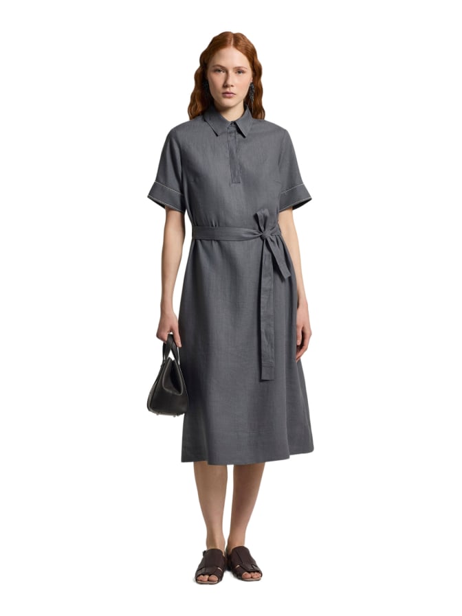 Peserico Hemdblusen-Kleid aus Leinen bei Robert Ley