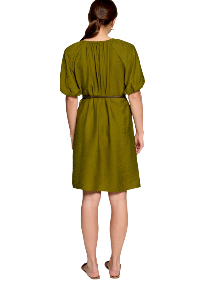 Zero Kurzarm Kleid mit V-Ausschnitt bei Robert Ley