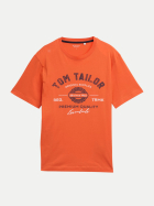 Tom Tailor Casual T-Shirt mit Logoprint 38891-pale red bei Robert Ley
