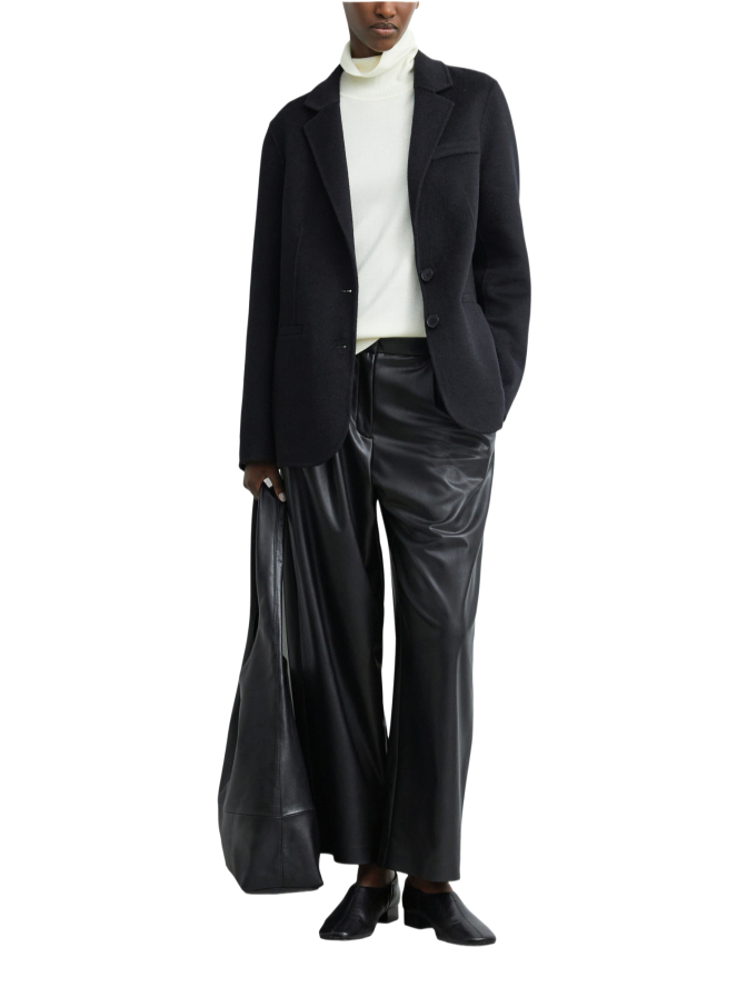 Comma Wide-Leg Kunstlederhose bei Robert Ley