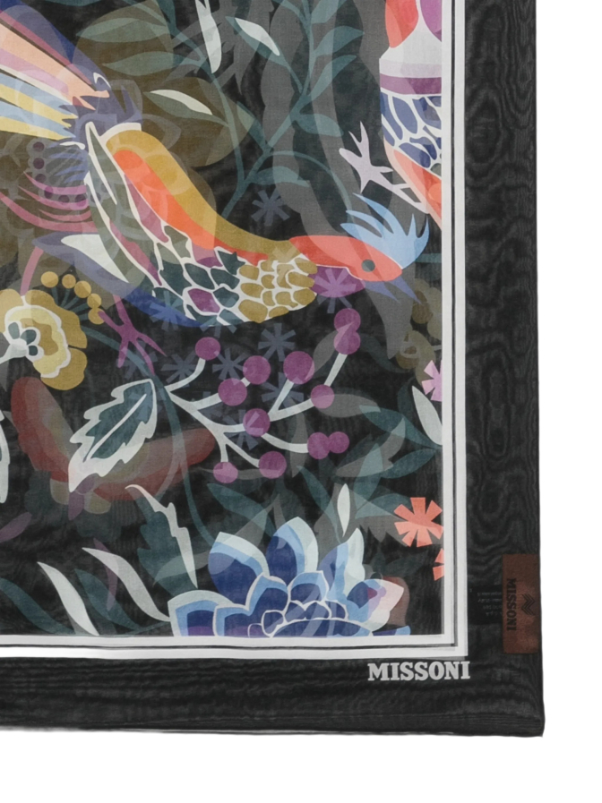 MISSONI Seidenschal mit Blumen-Print bei Robert Ley