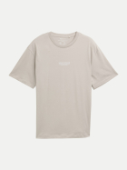 Tom Tailor Denim T-Shirt mit Print 11754-light dove grey bei Robert Ley