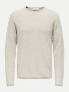 Only & Sons Langarmshirt Seric 261395002-Silver Lining/W. Cloud Dancer bei Robert Ley
