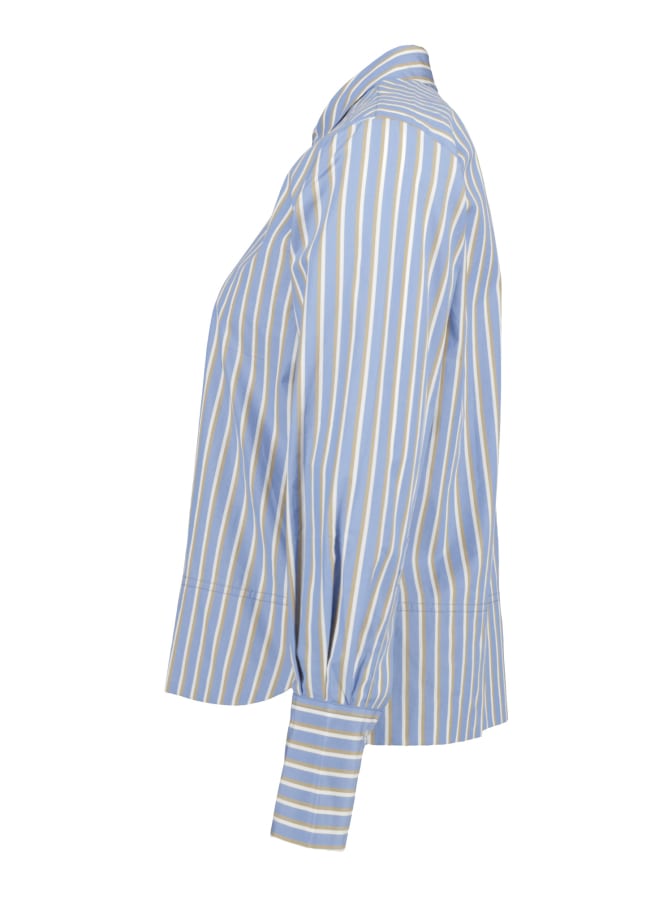 Robert Ley Oversized Hemdbluse mit Tri-Color-Streifen bei Robert Ley