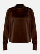 Zero Blusenshirt in Satin-Optik 7416-Chocolate Plum bei Robert Ley
