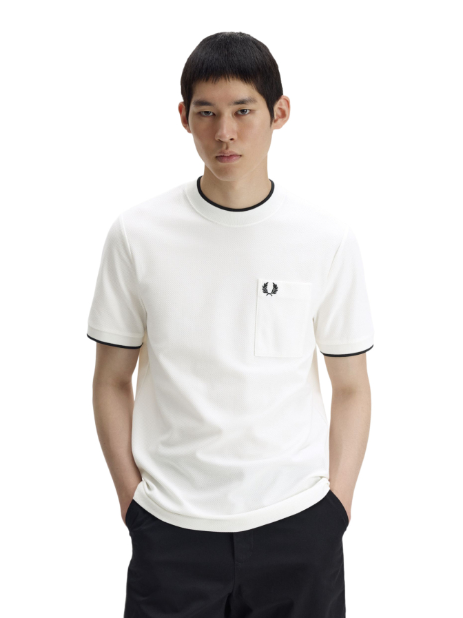 FRED PERRY T-Shirt Piqué mit Brusttasche bei Robert Ley