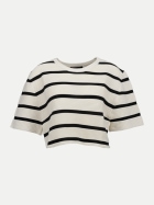 ESTELOU Cropped T-Shirt beige/ black bei Robert Ley