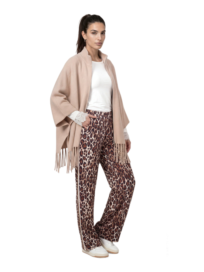 Monari Strickcape mit Fransen bei Robert Ley