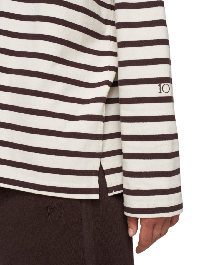 10 Days Oversized Fit Top mit Streifenmuster bei Robert Ley
