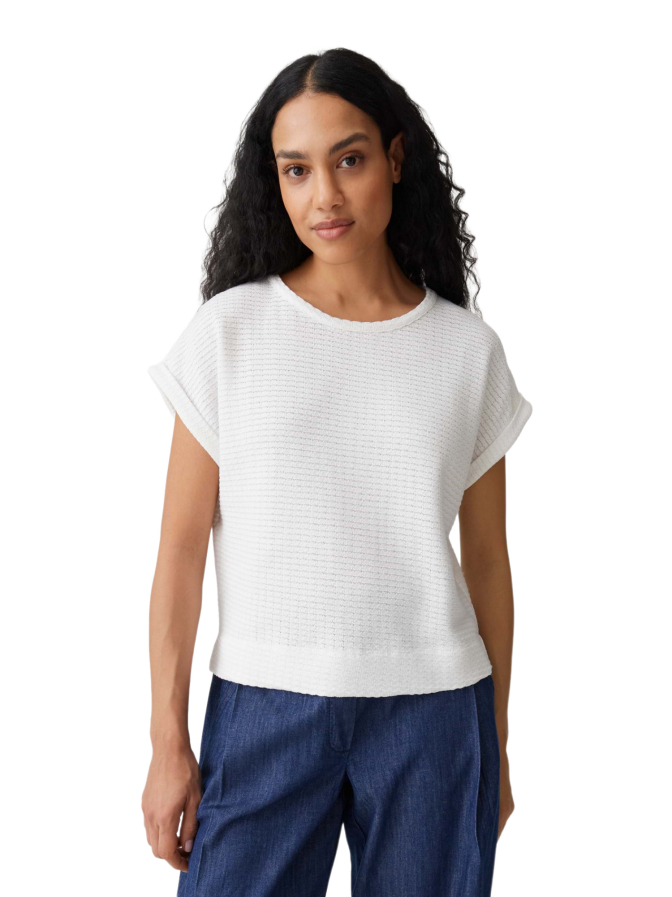 Opus Jerseyshirt Sishell in Wabenstrickmuster bei Robert Ley