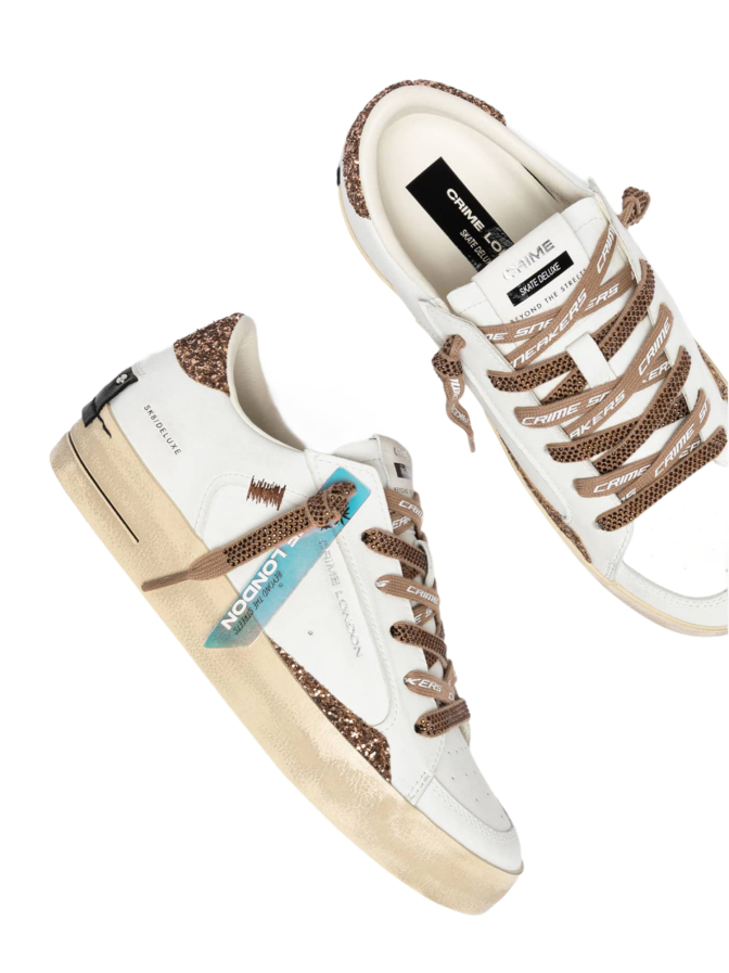 Crime London Sneaker SK8 DELUXE white bei Robert Ley
