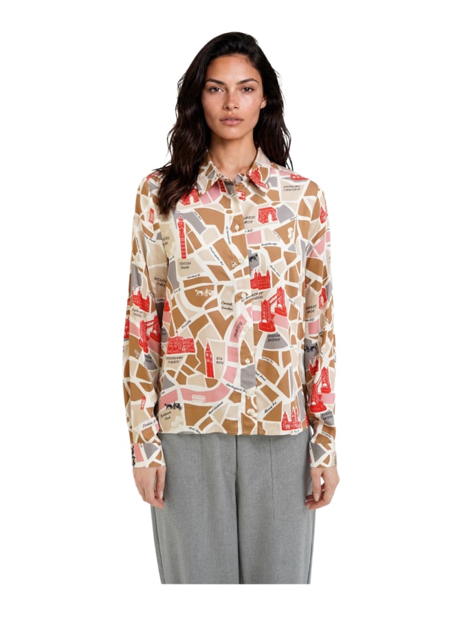 Milano Italy Hemdbluse mit Allover-Print bei Robert Ley