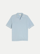 Tom Tailor Casual Strick-Poloshirt 35249-light blue grey bei Robert Ley