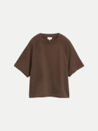 Tom Tailor Denim Kurzarm-Sweatshirt 40514-cool dark brown bei Robert Ley