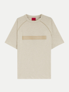 HUGO T-Shirt mit Logoprint Dalik 277-Light Beige bei Robert Ley