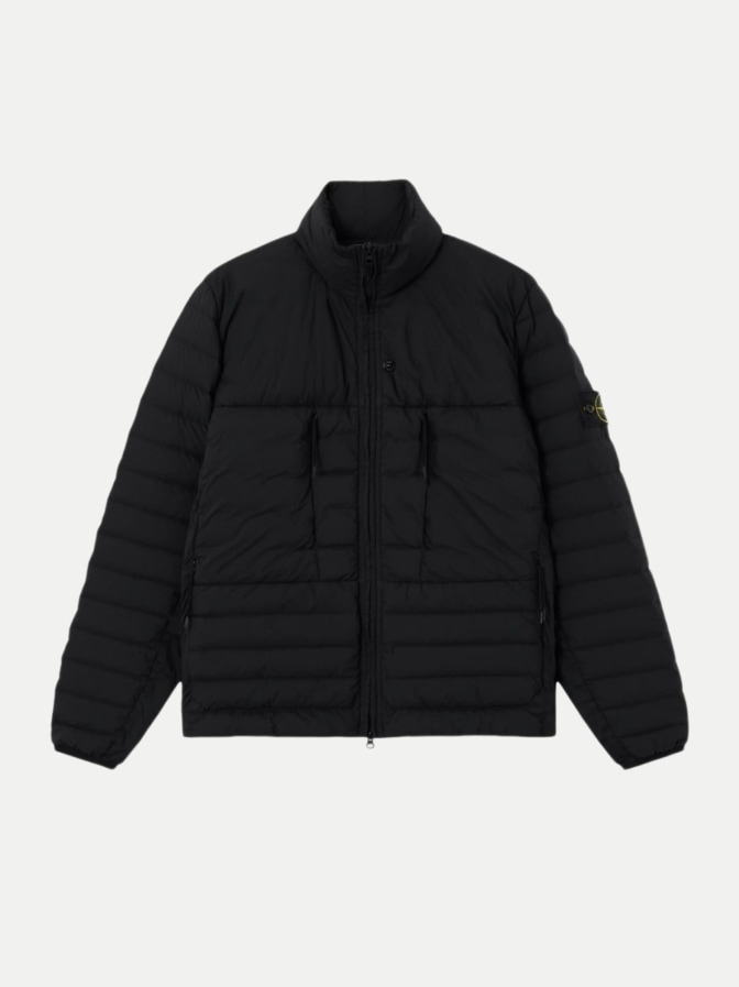 STONE ISLAND Daunenjacke mit Logo-Badge bei Robert Ley