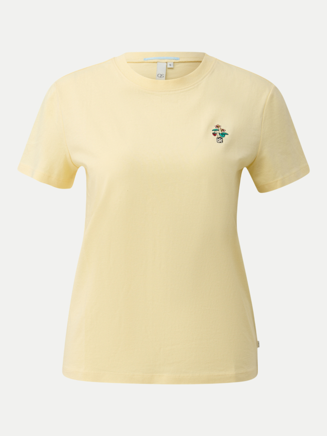 Q/S designed by T-Shirt mit Herz-Stickerei bei Robert Ley