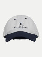 ANINE BING Baseballkappe JEREMY MTL6 ivory and-MTL6 ivory and navy bei Robert Ley