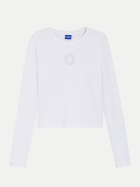 HUGO BLUE Top aus Stretch-Baumwolle 100-White bei Robert Ley