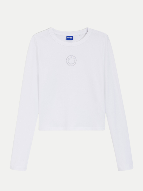 HUGO BLUE Top aus Stretch-Baumwolle bei Robert Ley