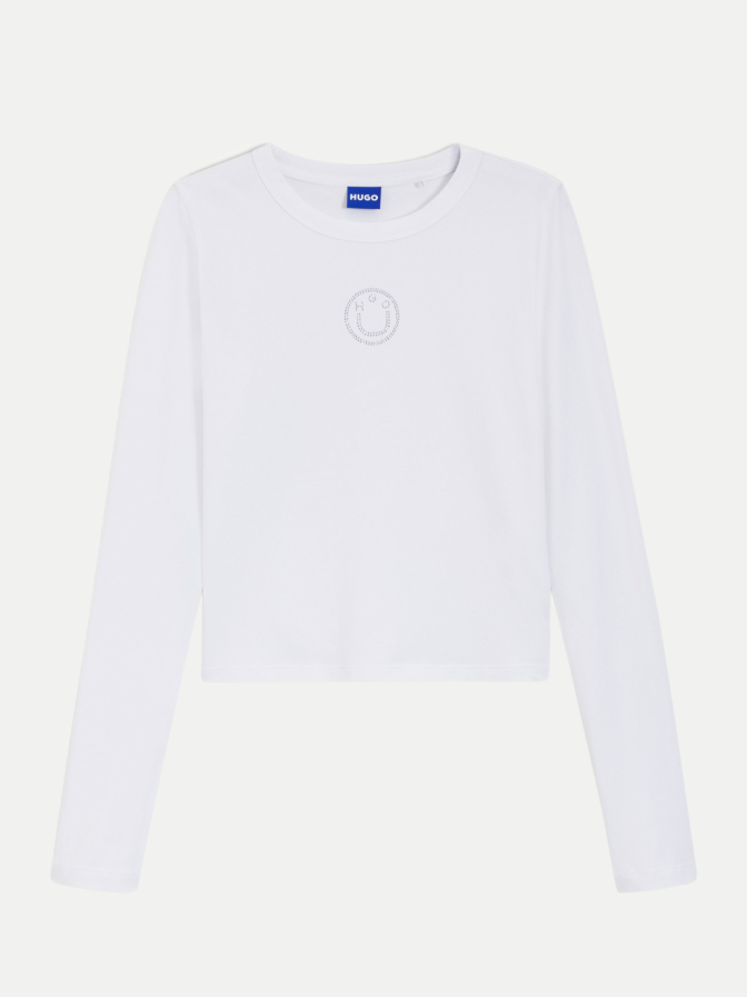 HUGO BLUE Top aus Stretch-Baumwolle bei Robert Ley