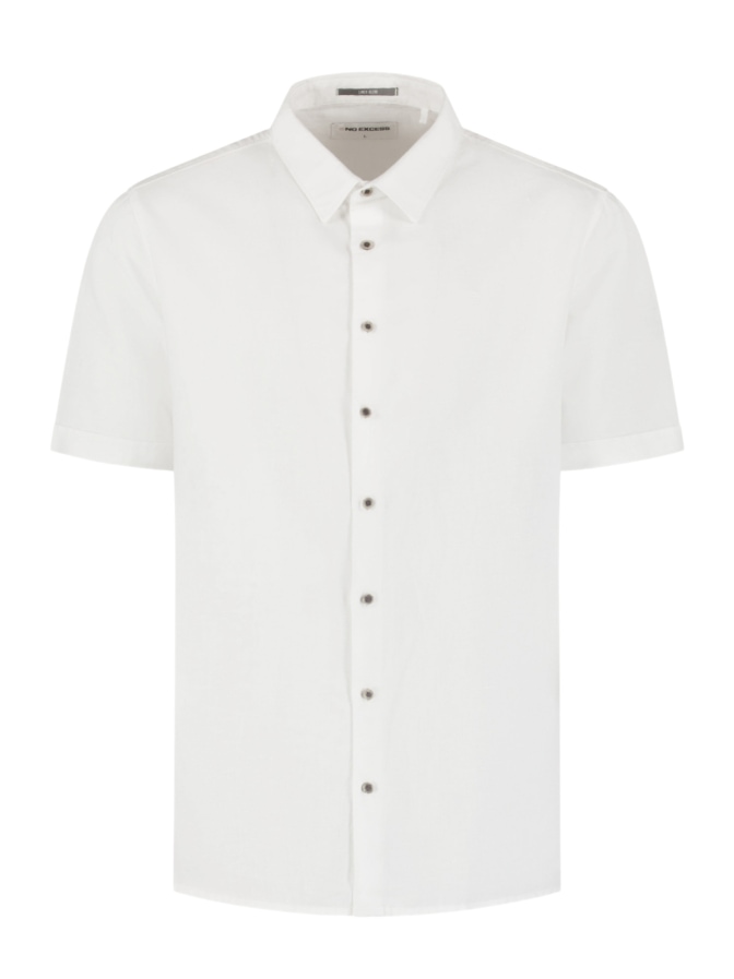 NO EXCESS Kurzarm-Hemd mit Leinen-Mix bei Robert Ley