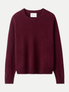 Soft Goat Oversized Kaschmirpullover Boyfriend Crewneck bordeaux bei Robert Ley