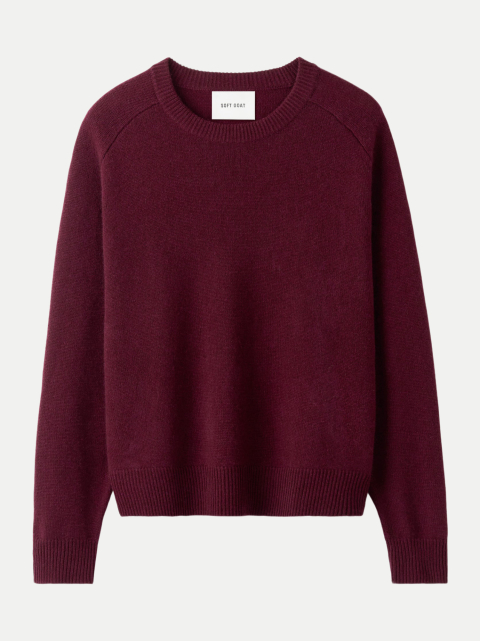 Soft Goat Oversized Kaschmirpullover Boyfriend Crewneck bei Robert Ley