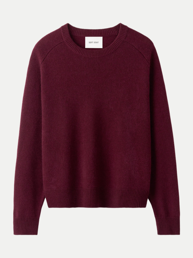 Soft Goat Oversized Kaschmirpullover Boyfriend Crewneck bei Robert Ley