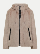 Cecil Fake Fur Jacke mit Softshelldetails 17758-powder beige bei Robert Ley