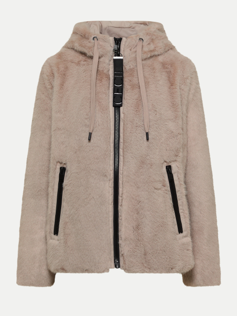 Cecil Fake Fur Jacke mit Softshelldetails bei Robert Ley