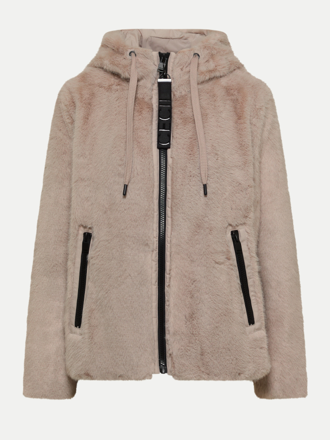 Cecil Fake Fur Jacke mit Softshelldetails bei Robert Ley