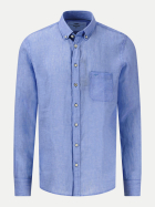 Fynch-Hatton Leinenhemd 628-strong blue bei Robert Ley